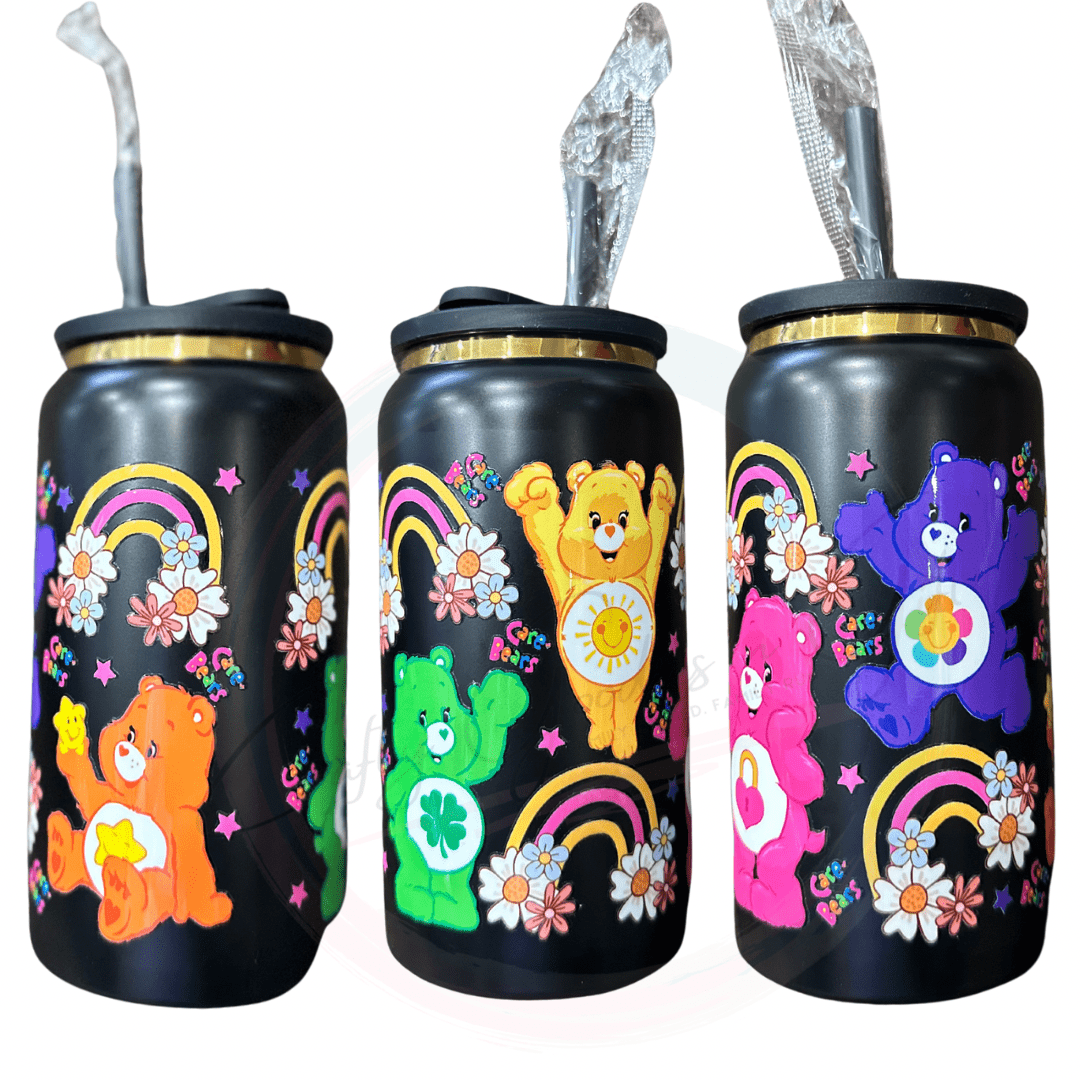 this 16oz popcan style tumbler has a lid to resemble the look o f a pop can. Each beat wrapped on this tumbler has a symbol in their tummy for a different purpose . This is a nostalgic tumbler for sure . 