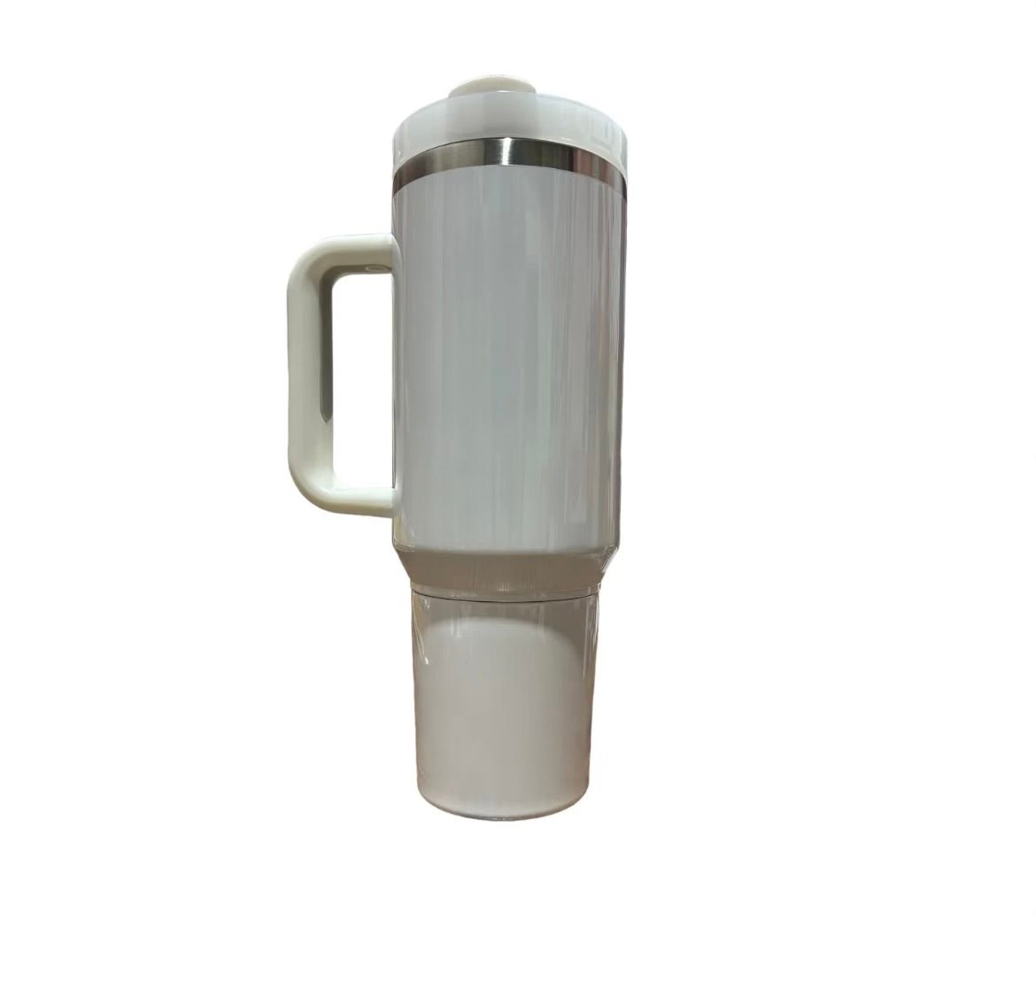 40oz Mega 2in1 Travel Tumbler - White - Craftygoodiesngifts