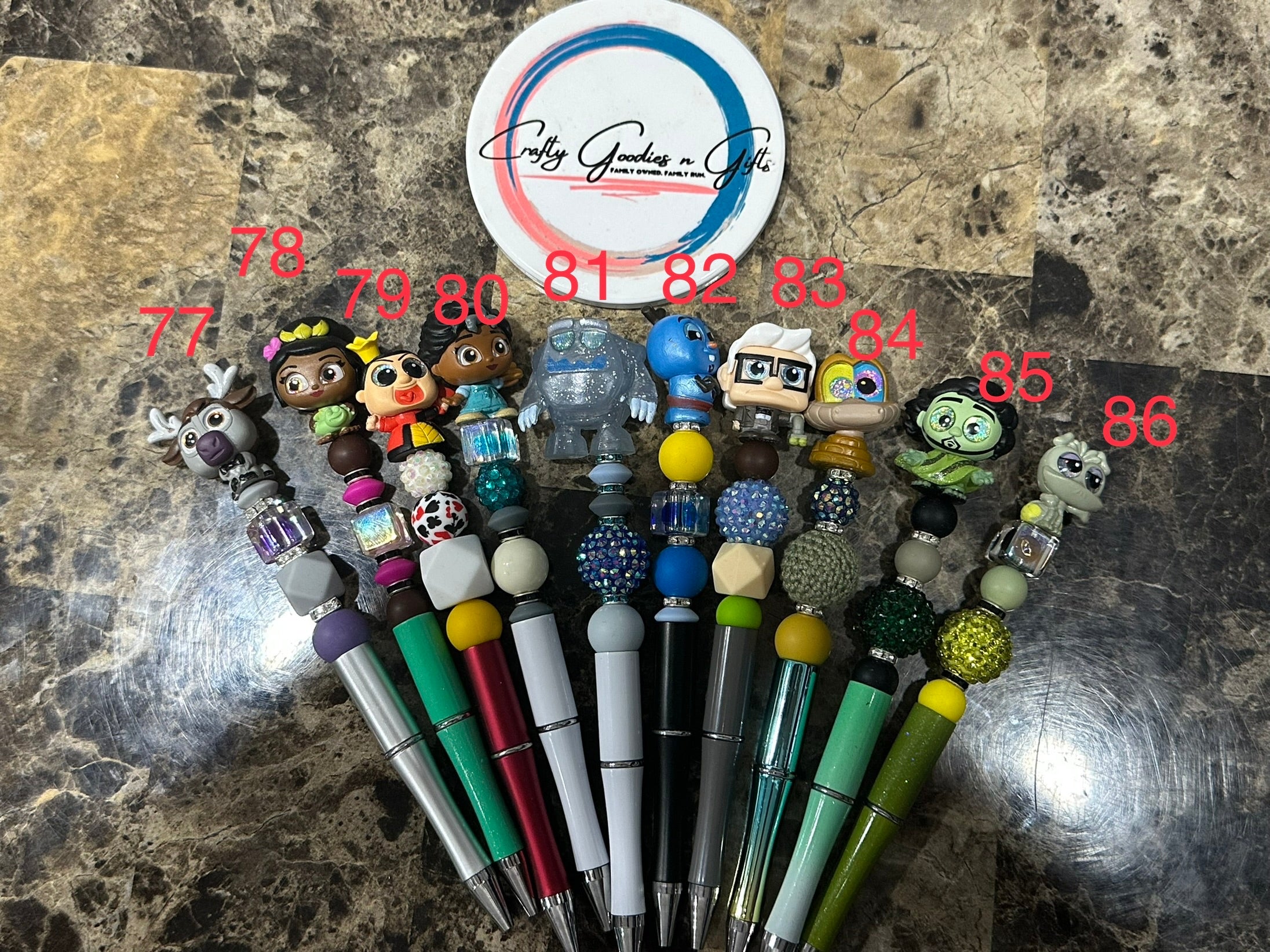 Adorable beaded pens