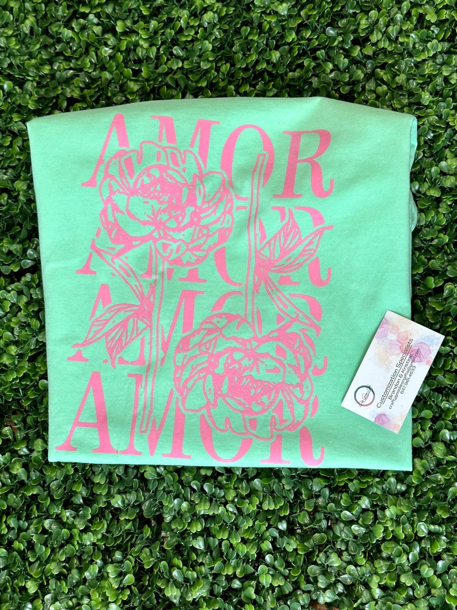 Amor - Graphic T - Shirt - Craftygoodiesngifts