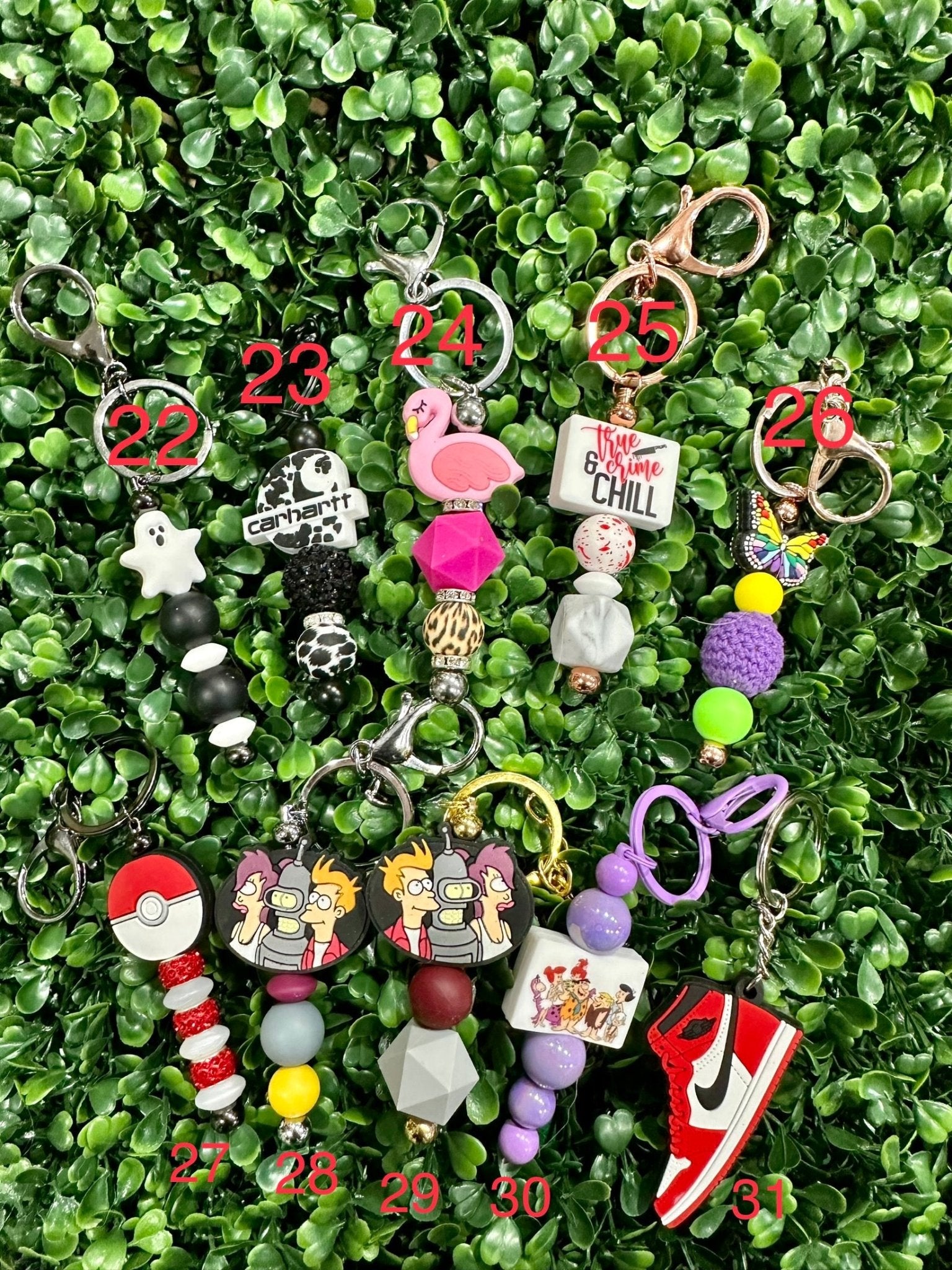 Beaded Keychains - Craftygoodiesngifts