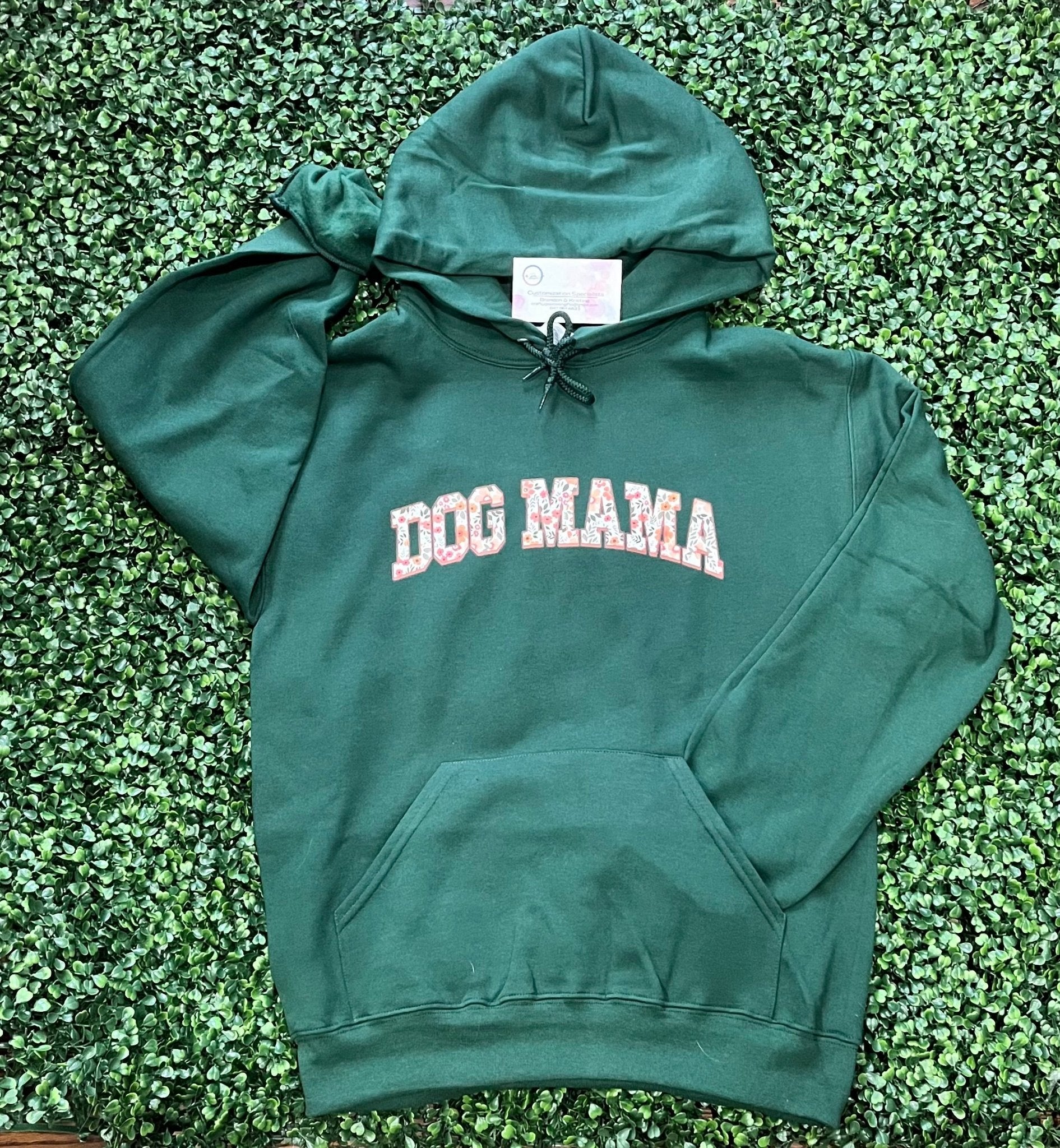 Dog Mama Floral - Graphic Hoodie - Craftygoodiesngifts