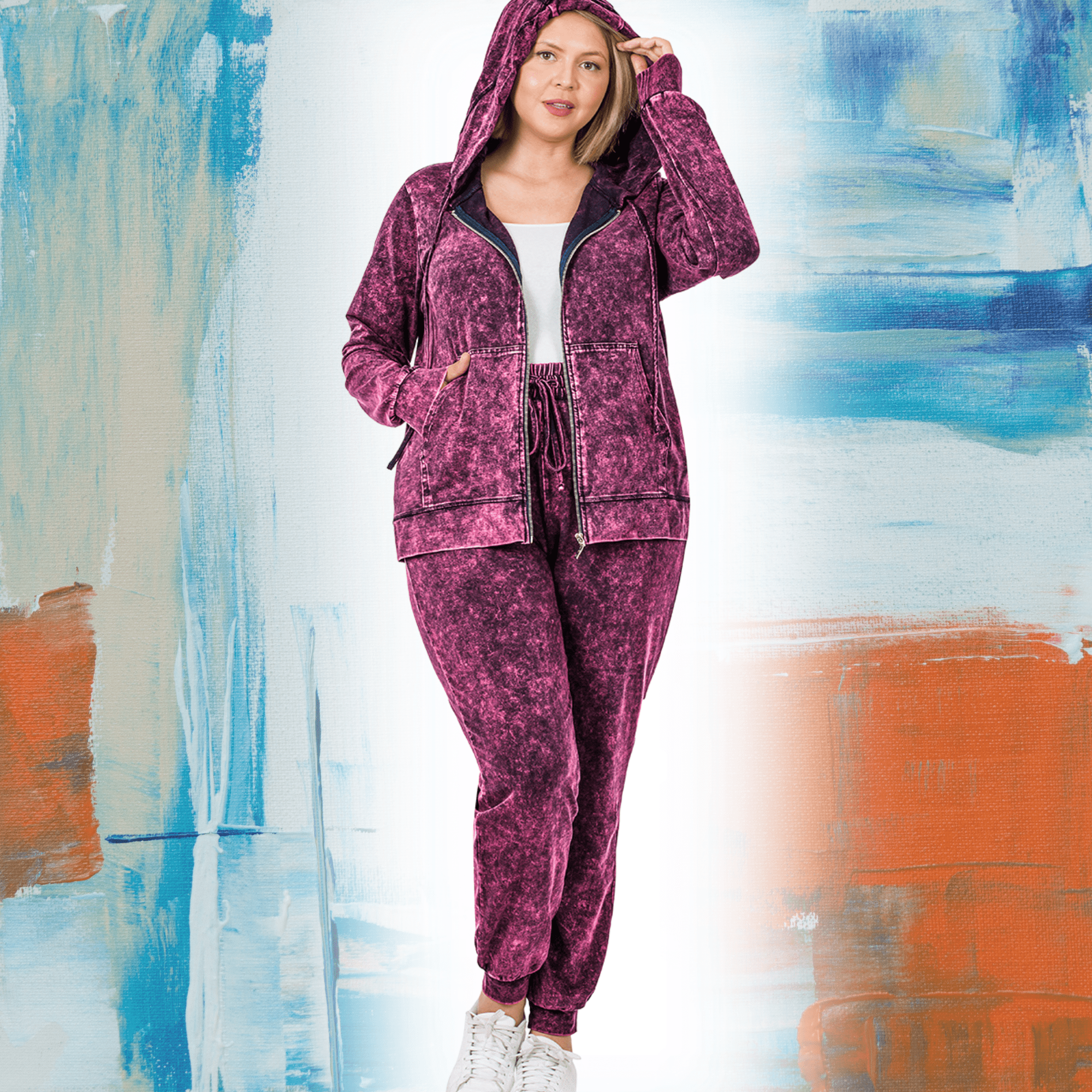 Mineral Wash Jogger set - Craftygoodiesngifts