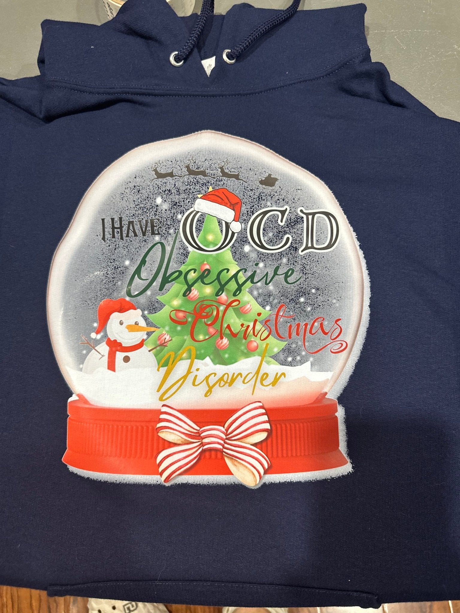 Obsessive Christmas Disorder - Hoodie - Ready To Ship - Craftygoodiesngifts