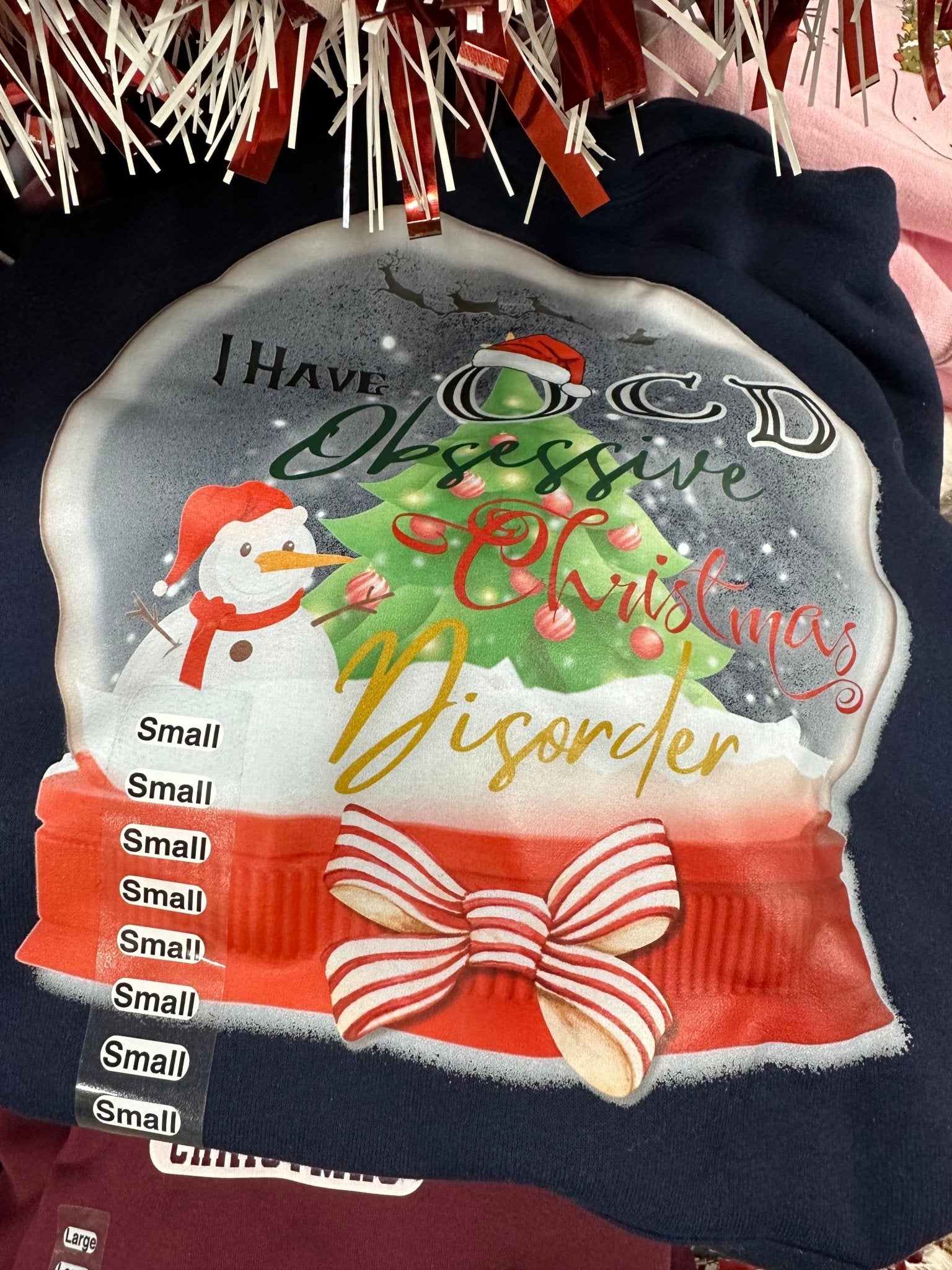 Obsessive Christmas Disorder - Hoodie - Ready To Ship - Craftygoodiesngifts