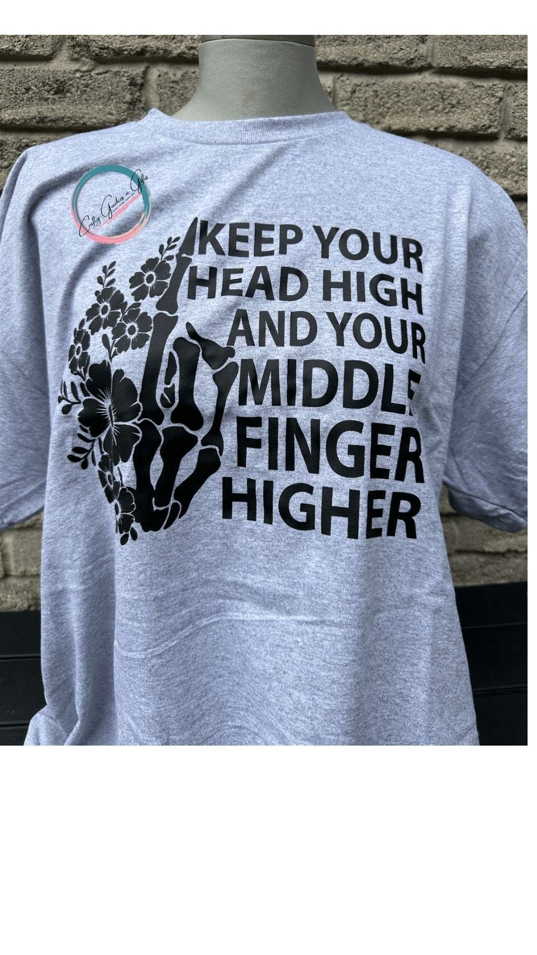 One finger salute - Craftygoodiesngifts