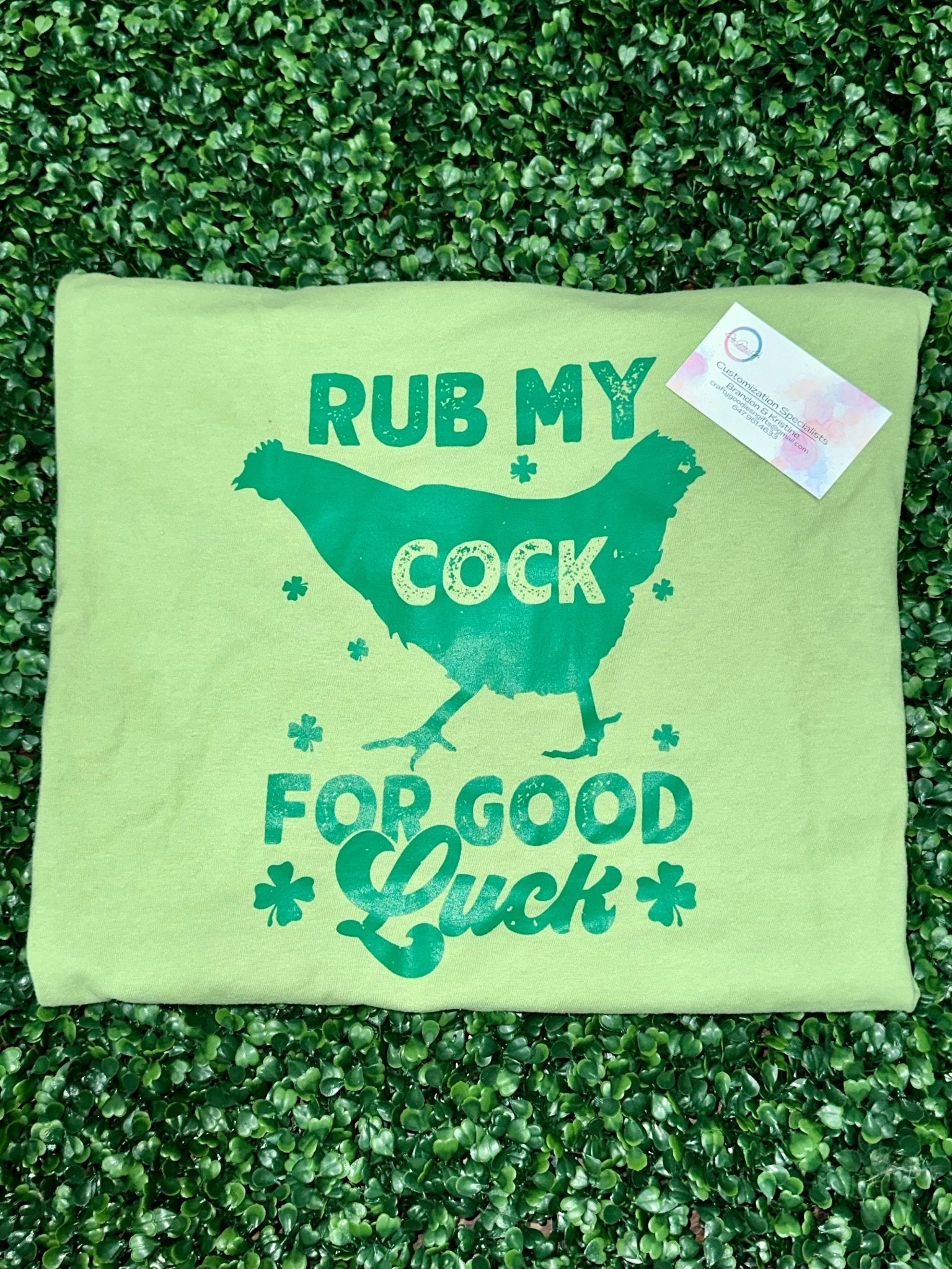 Rub for Good Luck - Graphic T - Shirt - Craftygoodiesngifts