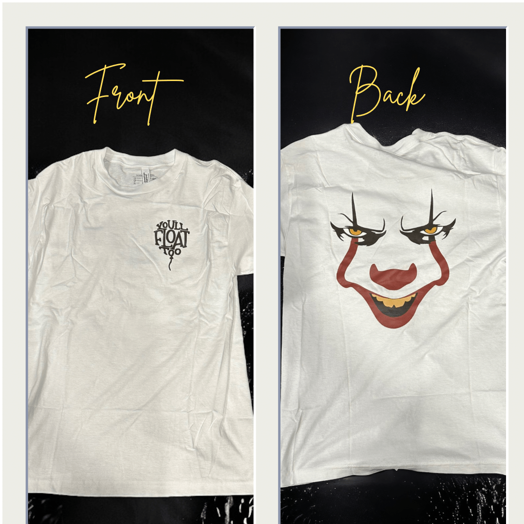 Scary Clown - Double Sided T Shirt - Craftygoodiesngifts