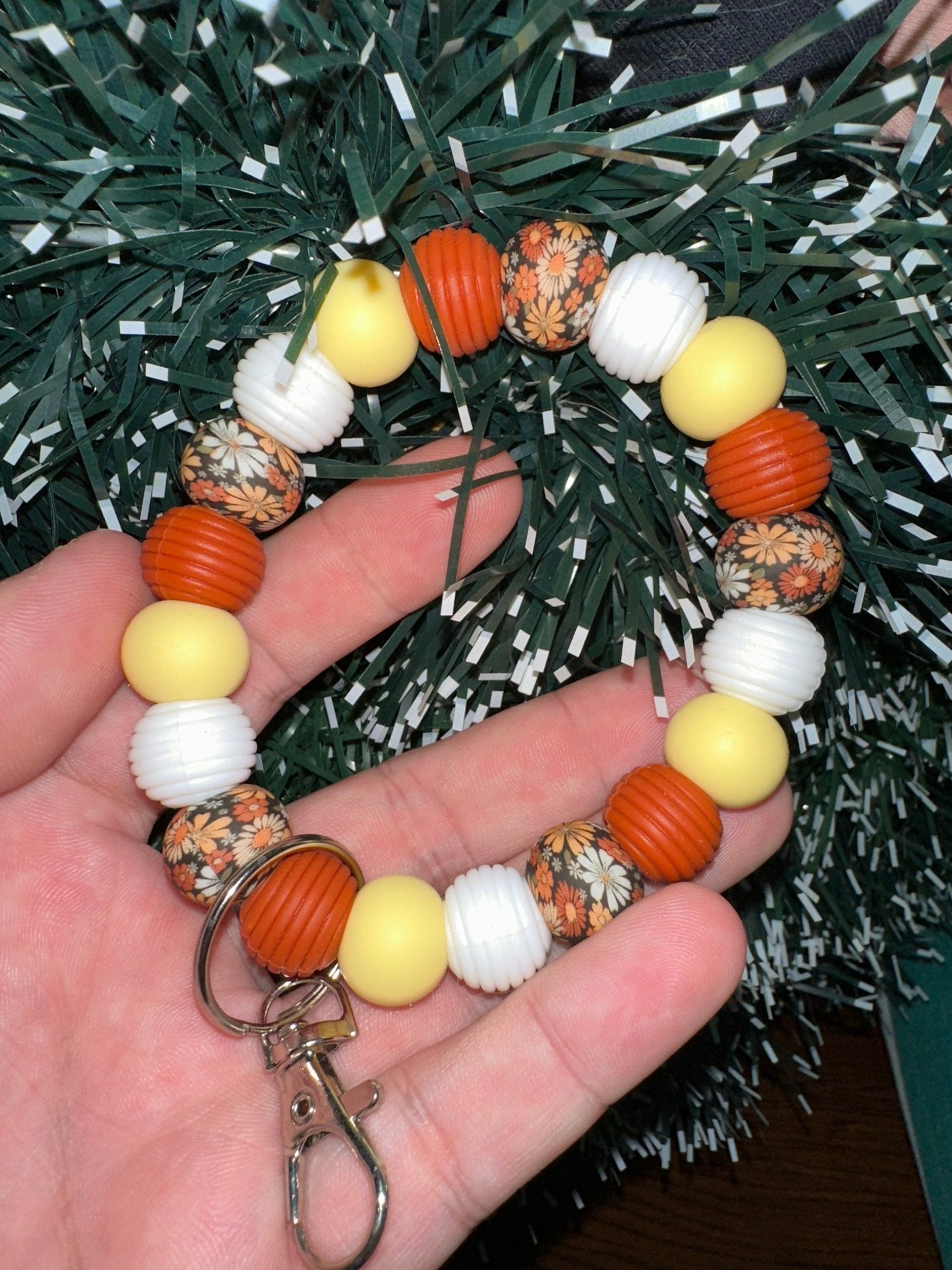 Silicone wristlet - Hippie flower - Craftygoodiesngifts